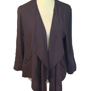 Anthropologie Elevenses Eldora Draped Blazer